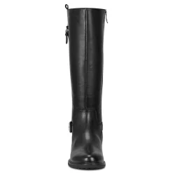 Hot Easy Spirit Jema Tall Shaft Casual Boots BlackLeather