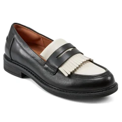 Discount Easy Spirit Jett Penny Loafers Black/IvoryLeather
