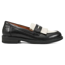 Discount Easy Spirit Jett Penny Loafers Black/IvoryLeather