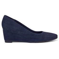 Clearance Easy Spirit Jinger Dress Wedges NavySuede