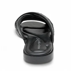 Best Easy Spirit Joella Slide Sandals BlackLeather