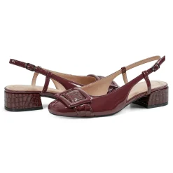 Easy Spirit Jola Slingback Pumps RedPatentLeather