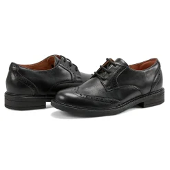 Sale Easy Spirit Jonah Lace Up Oxfords BlackLeather