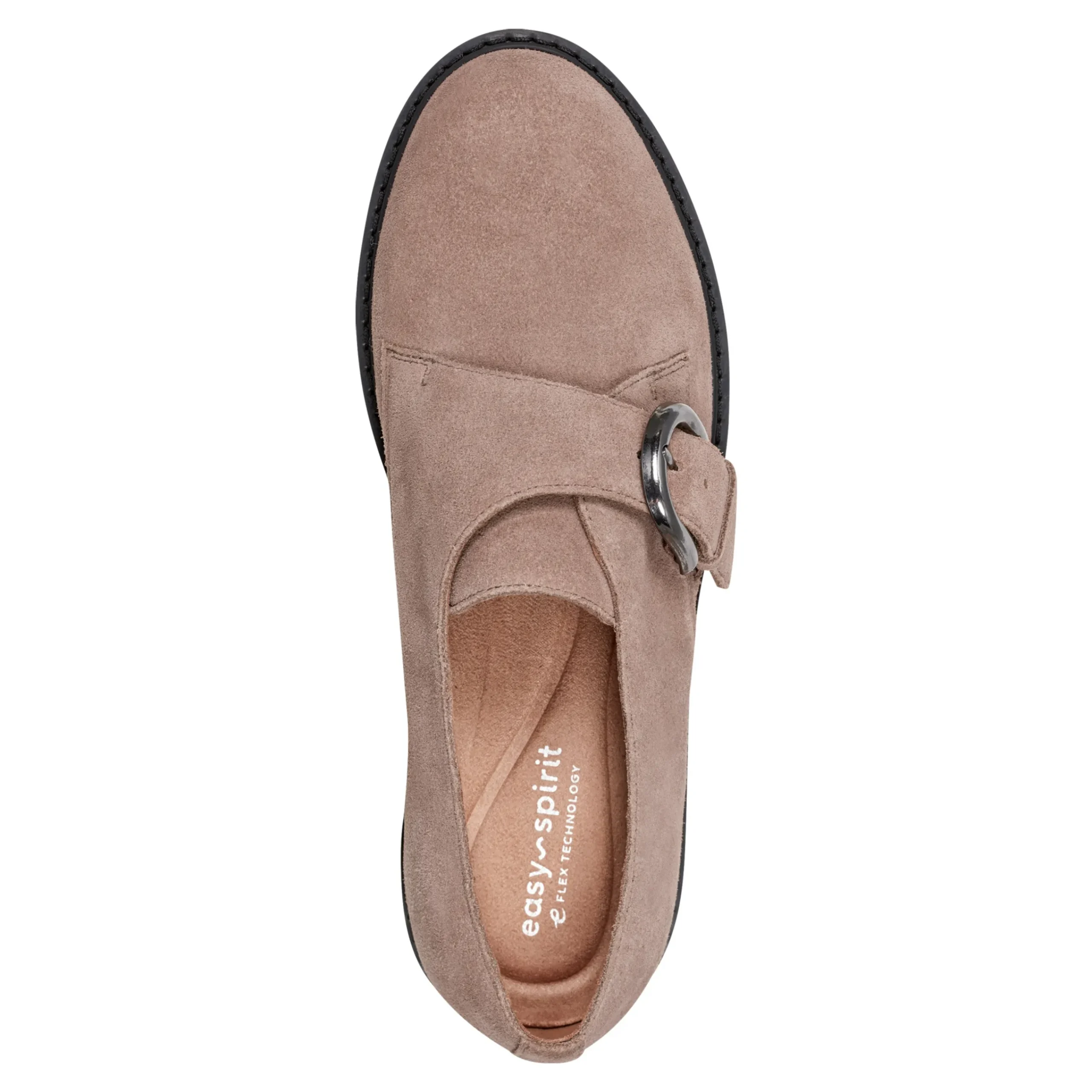 Best Easy Spirit Kasen Lug Sole Loafers TaupeSuede