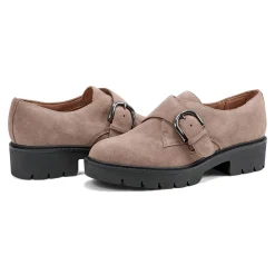 Best Easy Spirit Kasen Lug Sole Loafers TaupeSuede
