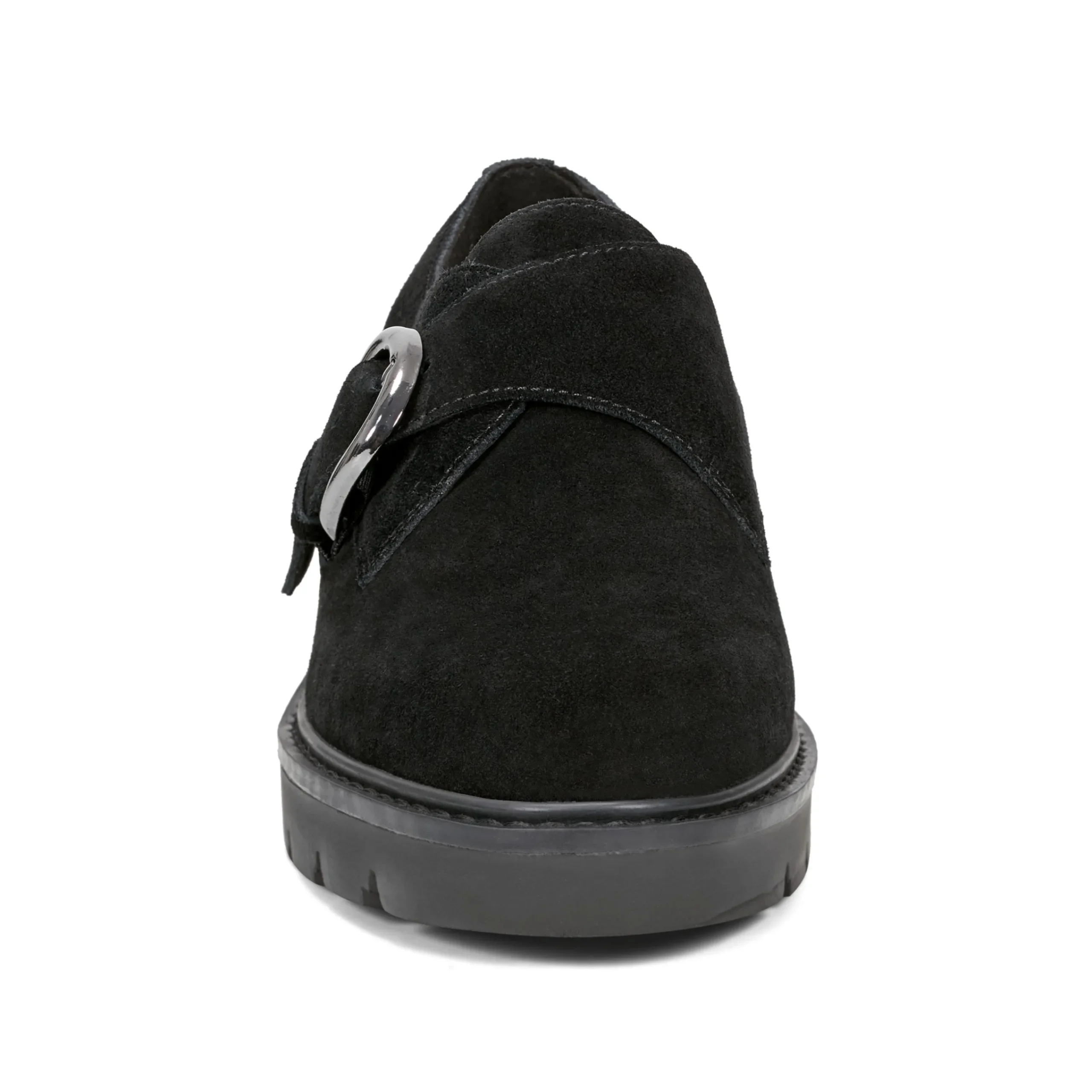 Online Easy Spirit Kasen Lug Sole Loafers BlackSuede