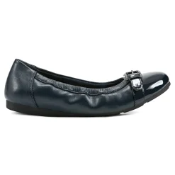 Discount Easy Spirit Kenna Ballet Flats NavyLeather