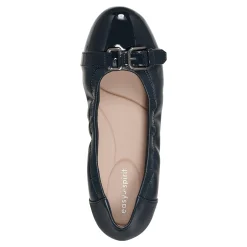Discount Easy Spirit Kenna Ballet Flats NavyLeather