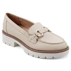 Discount Easy Spirit Kinndle Lug Sole Casual Loafers LightNaturalNubuck