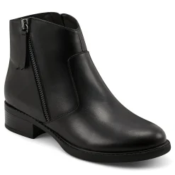 Sale Easy Spirit Lacy Ankle Booties BlackLeather