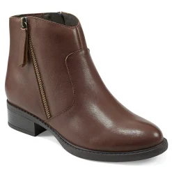 Outlet Easy Spirit Lacy Ankle Booties BrownLeather