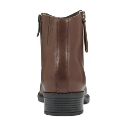 Outlet Easy Spirit Lacy Ankle Booties BrownLeather
