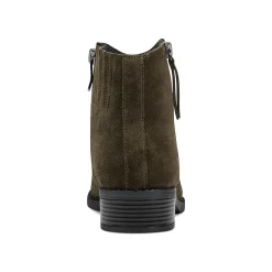 Hot Easy Spirit Lacy Ankle Booties OliveSuede