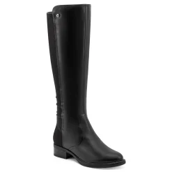 Outlet Easy Spirit Lani Tall Boots BlackLeather