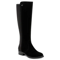 Discount Easy Spirit Lani Tall Boots BlackSuede