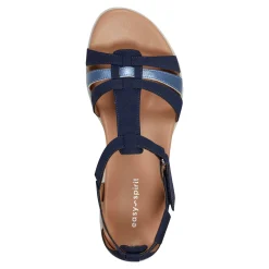 Best Easy Spirit Leia Adjustable Ankle Strap Sandals Navy