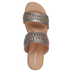 New Easy Spirit Lillia Platform Wedge Sandals Gold