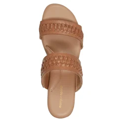 Online Easy Spirit Lillia Platform Wedge Sandals BrownLeather