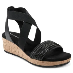 Best Easy Spirit Lorena Wedge Sandals Black