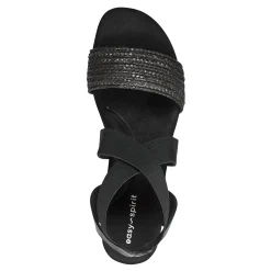 Best Easy Spirit Lorena Wedge Sandals Black