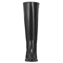 Discount Easy Spirit Loretta Block Heel Casual Boots BlackLeather