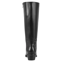 Discount Easy Spirit Loretta Block Heel Casual Boots BlackLeather