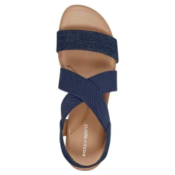 Easy Spirit Lucille Platform Wedge Sandals Denim