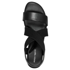 Easy Spirit Lucille Platform Wedge Sandals Black