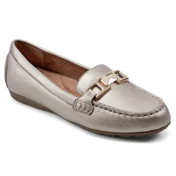 Sale Easy Spirit Mallorie Casual Loafers BronzePearlized