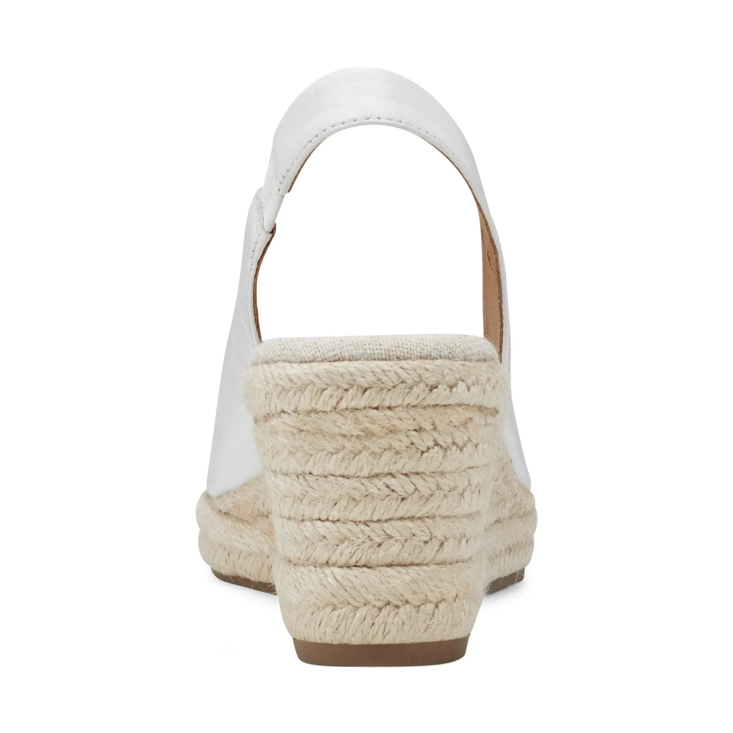 Clearance Easy Spirit Margie Platform Wedge Slingbacks WhiteLeather