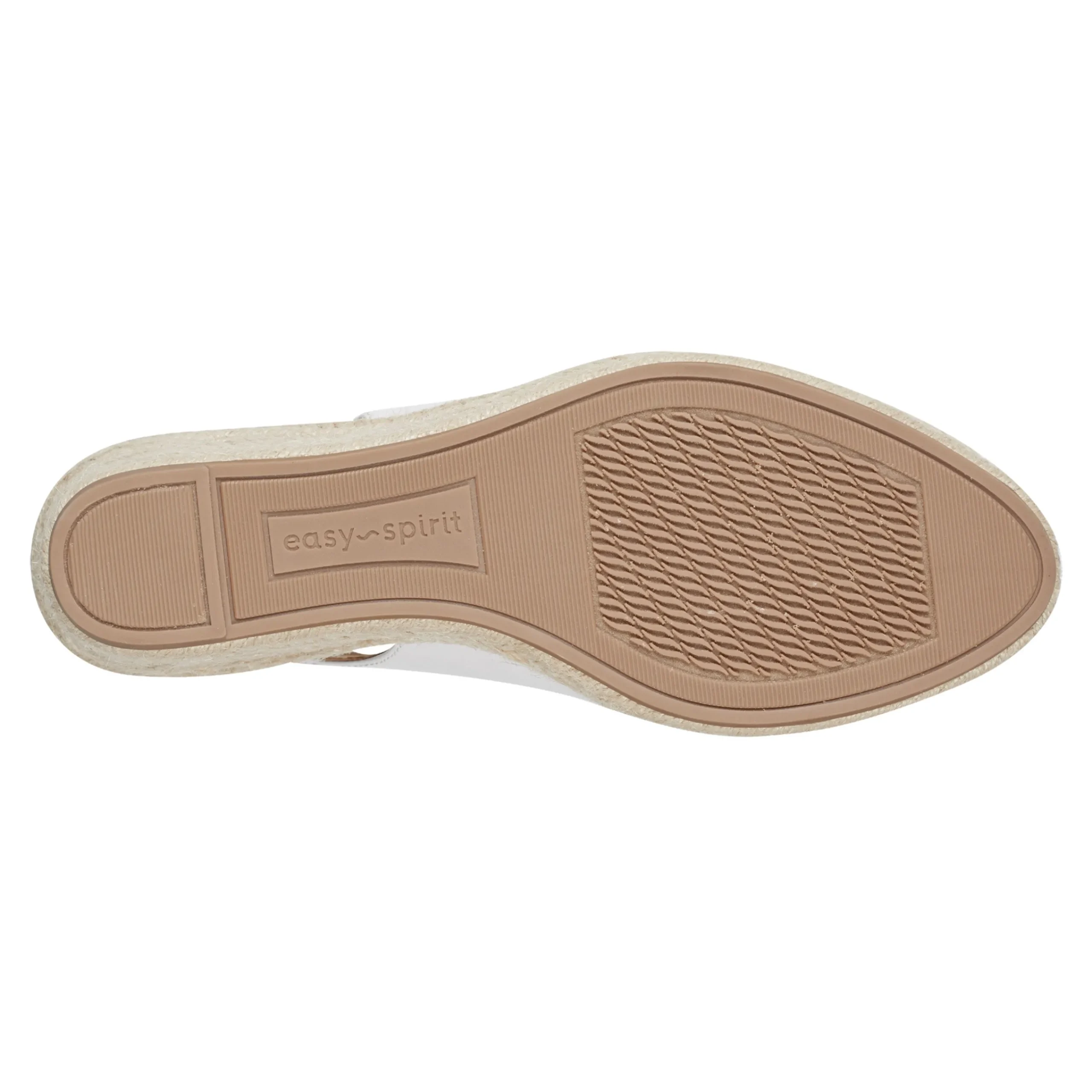 Clearance Easy Spirit Margie Platform Wedge Slingbacks WhiteLeather