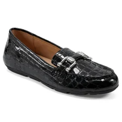 New Easy Spirit Megan Casual Loafers BlackPatentCroco