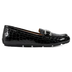 New Easy Spirit Megan Casual Loafers BlackPatentCroco
