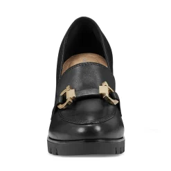Outlet Easy Spirit Mirror Lug Sole Dress Pumps BlackLeather