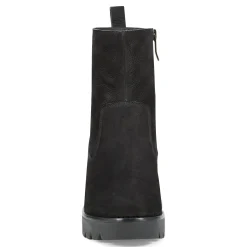 Easy Spirit Morgan Lug Sole Casual Booties BlackNubuckLeather