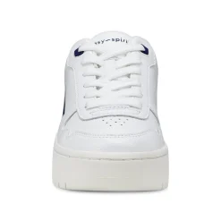 Easy Spirit Onyx Lace Up Platform Walking Shoes WhiteNavy