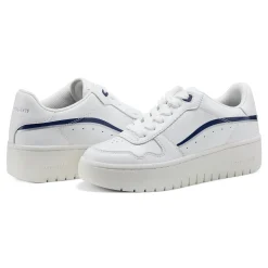 Easy Spirit Onyx Lace Up Platform Walking Shoes WhiteNavy