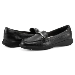 Outlet Easy Spirit Paula Casual Loafers BlackLeather