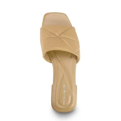 Best Easy Spirit Quincie Flat Slide Sandals NudeLeather