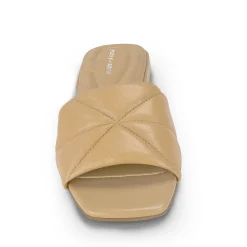 Best Easy Spirit Quincie Flat Slide Sandals NudeLeather