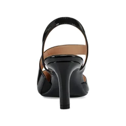 Sale Easy Spirit Recruit Slingback Pumps BlackPatent