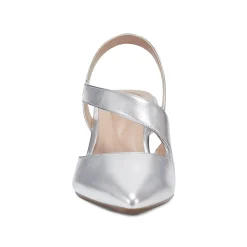 Online Easy Spirit Recruit Slingback Pumps SilverLeather