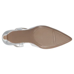 Online Easy Spirit Recruit Slingback Pumps SilverLeather