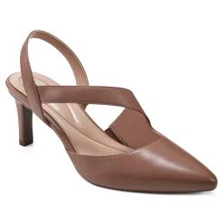 Outlet Easy Spirit Recruit Slingback Pumps TanLeather