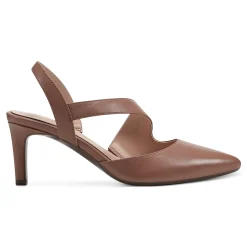 Outlet Easy Spirit Recruit Slingback Pumps TanLeather