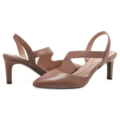 Outlet Easy Spirit Recruit Slingback Pumps TanLeather