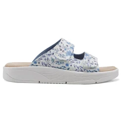Hot Easy Spirit Red Slip On Sandals White/BlueFloral