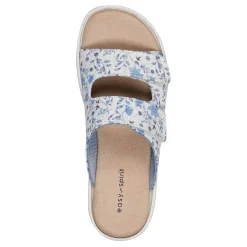 Hot Easy Spirit Red Slip On Sandals White/BlueFloral