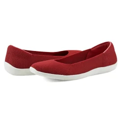 Outlet Easy Spirit Rhyan Washable Eco Knit Flats Red