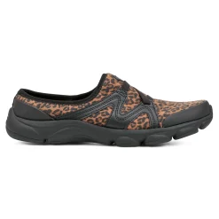 Outlet Easy Spirit Riptide Clogs Black/Leopard